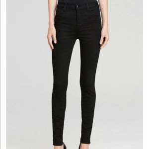 JBrand Maria black high rise skinny jeans